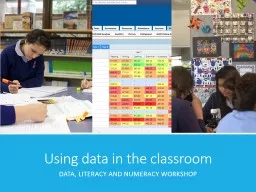 Using data in the classroom