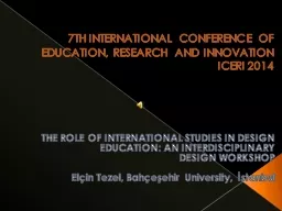 7TH INTERNATIONAL CONFERENCE OF EDUCATION, RESEARCH AND INNOVATION