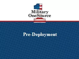 Pre-Deployment General Eligibility