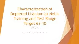 Characterization of Depleted Uranium