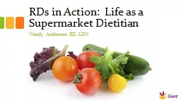RDs in Action:  Life as a Supermarket Dietitian
