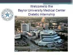 Welcome to the Baylor University Medical Center