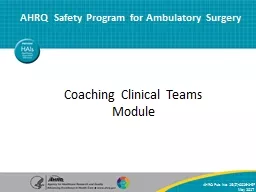 Coaching Clinical Teams Module