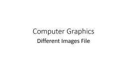 Computer Graphics Different Images File