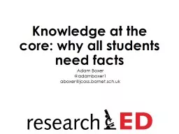 Knowledge at the core: why all students need facts