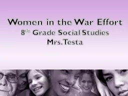Women in the War Effort 8