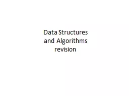 Data Structures  and Algorithms