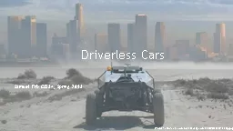 Driverless Cars Samuel  Erb