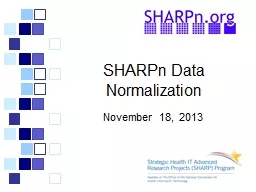 SHARPn  Data Normalization