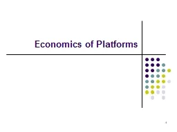 Economics of Platforms 1