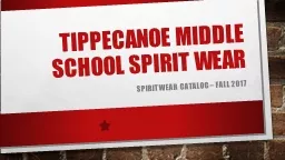 TIPPECANOE MIDDLE SCHOOL SPIRIT WEAR