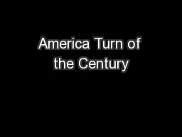 America Turn of the Century