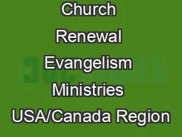 VIBRANT Church Renewal Evangelism Ministries USA/Canada Region