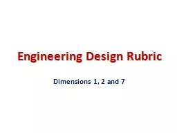 Engineering Design Rubric