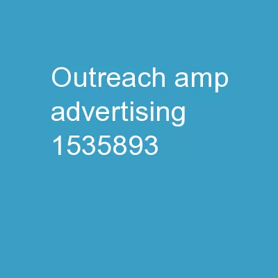 Outreach & Advertising