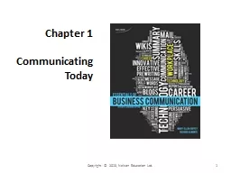 Chapter  1 Communicating