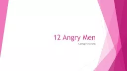 12 Angry Men Comaprtive  unit