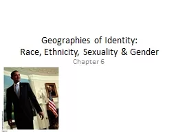 Geographies of Identity: