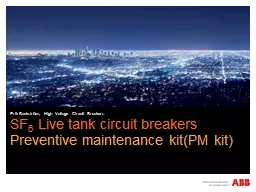 SF 6  Live tank circuit breakers