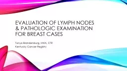 Evaluation of lymph nodes