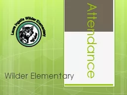 Attendance Wilder Elementary