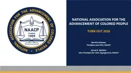 NATIONAL ASSOCIATION FOR THE ADVANCEMENT OF COLORED PEOPLE