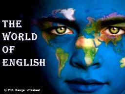 The World of English by Prof. George Whitehead