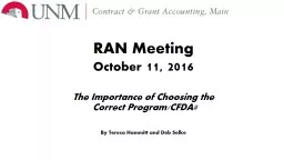 RAN Meeting October  11, 2016
