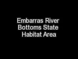 Embarras River Bottoms State Habitat Area