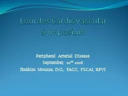 Lourdes Cardiovascular Symposium