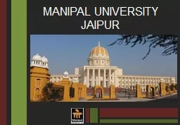 MANIPAL UNIVERSITY JAIPUR