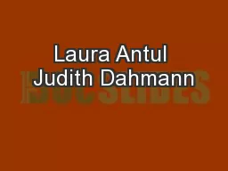 Laura Antul Judith Dahmann