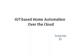 IOT based Home Automation
