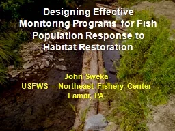 Designing Effective Monitoring Programs for Fish Population Response to Habitat Restoration