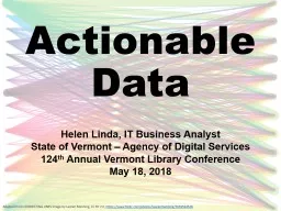 Actionable Data Helen Linda, IT Business Analyst