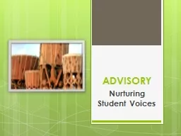 ADVISORY Nurturing Student Voices