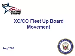 XO/CO Fleet Up Board Movement