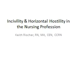 Incivility  & Horizontal Hostility in the Nursing Profession