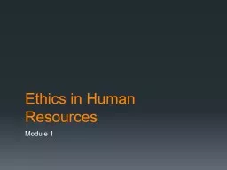 Ethics in Human Resources