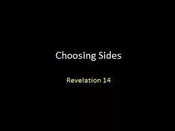 Choosing Sides Revelation 14