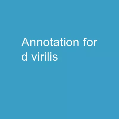 Annotation for  D. virilis