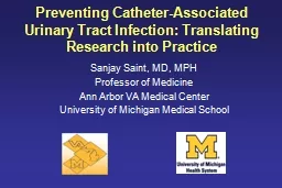 Preventing  Catheter-Associated Urinary Tract