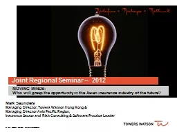 Joint Regional Seminar --  2012