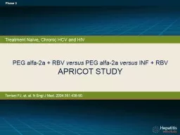 PEG alfa-2a    RBV  versus