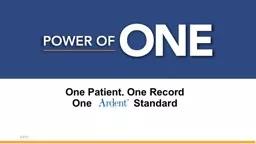 One  Patient,  One  Record