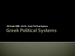 Greek Political Systems 6