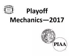 Playoff  Mechanics—2017