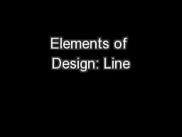 Elements of Design: Line