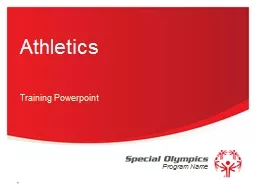 Athletics Training  Powerpoint