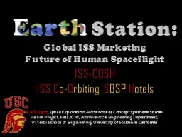 Earth  Station:  Global ISS Marketing